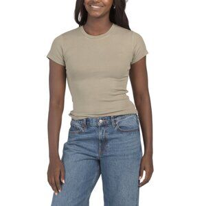 THEO & SPENCE Moss Short Sleeve Fitted Tee